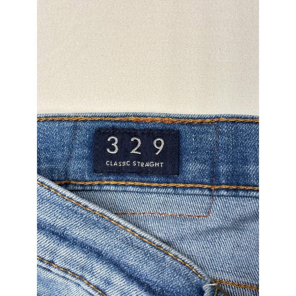 Lucky Brand 329 Classic Straight Mens Blue Denim Jeans 34x32 Medium Wash Stretch - Picture 4 of 16